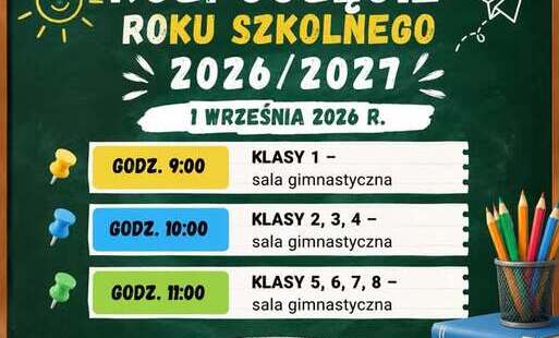 Grafika z datami z rozpoczęcia roku szkolnego