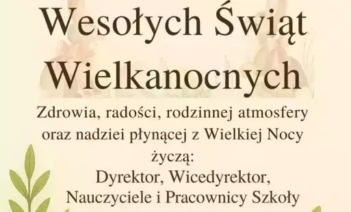 Kartka z życzeniami wielkanocnymi